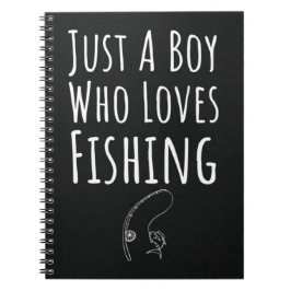 Cute Fishing Gifts For Baby Boys Kids Fisher ノートブック