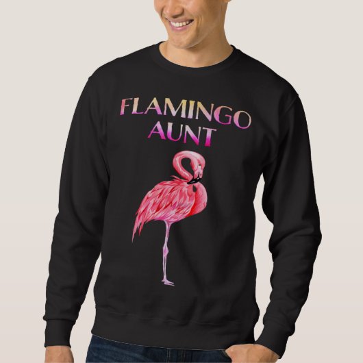 Cute Flamingo Aunt Awesome Christmas スウェットシャツ (正面)