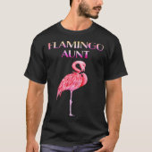 Cute Flamingo Aunt Awesome Christmas Tシャツ (正面)