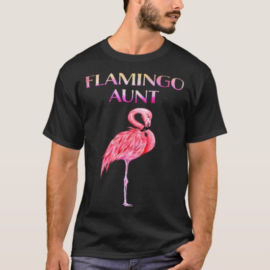 Cute Flamingo Aunt Awesome Christmas Tシャツ (正面)