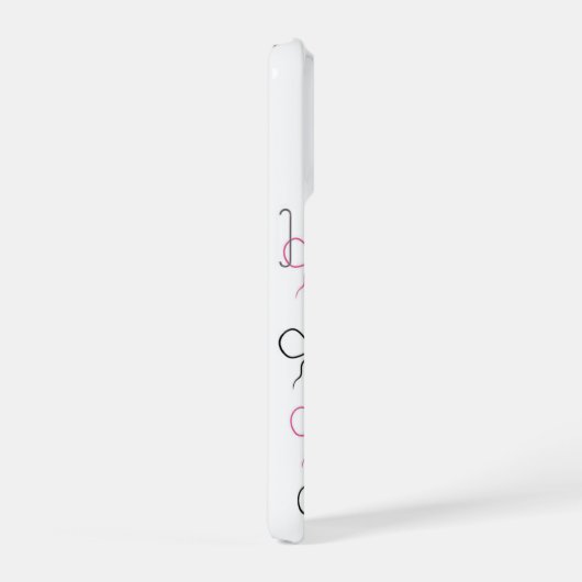 Cute Flamingo  iPhoneケース (右側面)