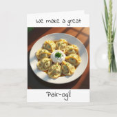 Cute Flirty Anniversary | Pierogi Pun カード (正面)