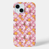 Cute Floral Bird Seamless Pattern Case-Mate iPhoneケース (裏面)