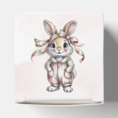 Cute Floral Bunny Girl Baby Shower フェイバーボックス (上部)