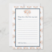 Cute Floral Jellyfish Baby Shower 招待状 (正面)