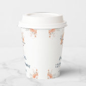 Cute Floral Jellyfish Birthday Party 紙コップ (左)