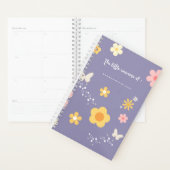 Cute Floral Journal Cover, Pastel Purple Notebook プランナー手帳 (ディスプレー)