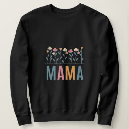 Cute floral Mom Sweat Tee with Flower Design スウェットシャツ