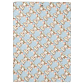 Cute Floral Mouse Dress Flower Crown クリップボード (裏面)