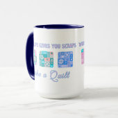 Cute & Floral Patchwork Pattern in Pop Colours マグカップ (正面左)