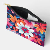 Cute Floral Pattern Accessory Pouch アクセサリーポーチ (見開き)