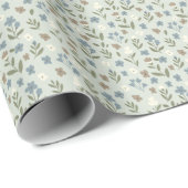 Cute Floral Pattern Wrapping Paper Roll ラッピングペーパー (ロールコーナー)