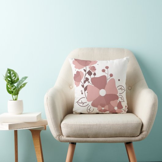 Cute floral pillow クッション (椅子)