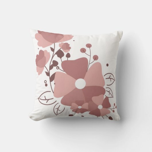 Cute floral pillow クッション (正面)