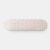 Cute Floral Poppy Pattern Skateboard Deck スケートボード (横)
