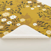 Cute floral seamless pattern on musterabstract,art シェルパブランケット (3/4)