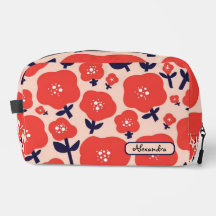 Cute Floral Seamless Pattern – Red Spring Flowers 