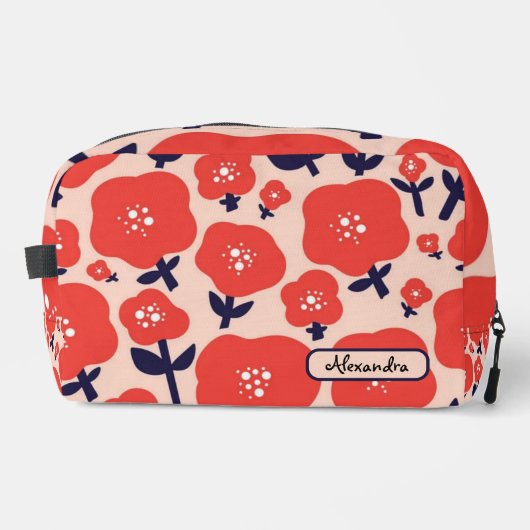 Cute Floral Seamless Pattern – Red Spring Flowers  ドップキット (正面)