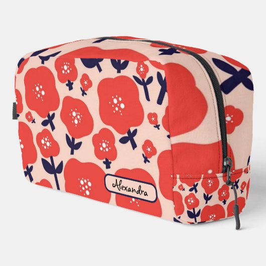 Cute Floral Seamless Pattern – Red Spring Flowers ドップキット (右コーナー)