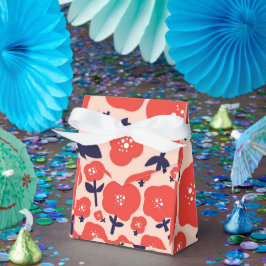 Cute Floral Seamless Pattern – Red Spring Flowers  フェイバーボックス