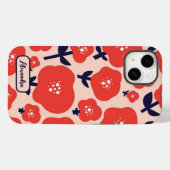 Cute Floral Seamless Pattern – Red Spring Flowers Case-Mate iPhoneケース (裏面 (横))