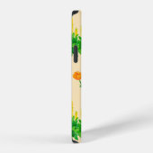 Cute floral seamless pattern with hand-drawn illus iPhoneケース (右側面)