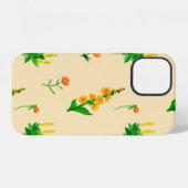 Cute floral seamless pattern with hand-drawn illus iPhoneケース (裏面横)