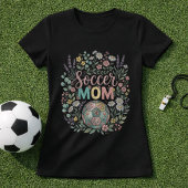 Cute Floral Soccer Mom  Tシャツ