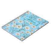 Cute Floral Spring Daisy Personalized ノートブック (左側)