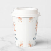 Cute Floral Starfish Birthday Party 紙コップ (右)