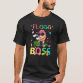 Cute Floss Like A Boss Easter Egg Wear Sunglasses Tシャツ (正面)