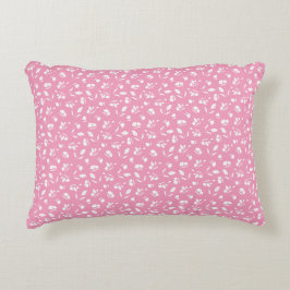 Cute Flower Bud Pink Accent Pillow アクセントクッション