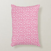 Cute Flower Bud Pink Accent Pillow アクセントクッション (正面(垂直))