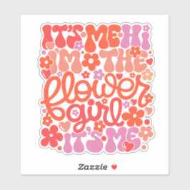 Cute Flower Girl Wedding “Hi It’s Me” Sticker シール