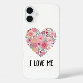 cute flower heart phone case iPhone 16 plusケース