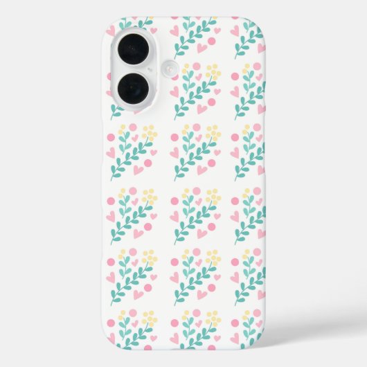 Cute flower pattern design Case-Mate iPhoneケース (裏面)