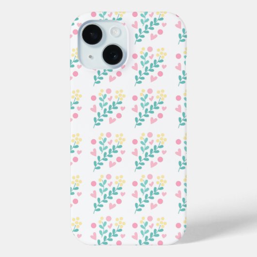 Cute flower pattern design Case-Mate iPhoneケース (裏面)