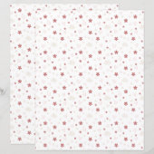 Cute Flower With Love Patterned Scrapbook Paper (正面/裏面)