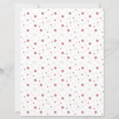 Cute Flower With Love Patterned Scrapbook Paper (裏面)