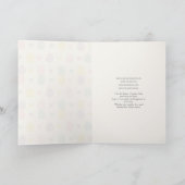 Cute Fluffy Bunny with Egg Basket Easter Card シーズンカード (内部)