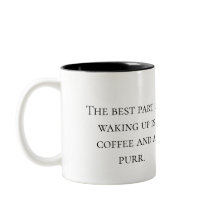 Cute Fluffy Cat in Coffee Cup – Mug Design