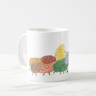 Cute Fluffy Creatures on a Coffee Mug コーヒーマグカップ