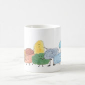 Cute Fluffy Creatures on a Coffee Mug コーヒーマグカップ (中央)