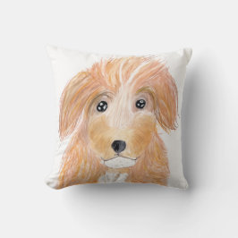 Cute fluffy dog クッション