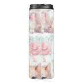 Cute Fluffy Kittens with Pink Roses タンブラー (裏面)