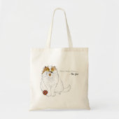 Cute Fluffy Persian Cat Funny Meow Blue トートバッグ (正面)