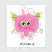 Cute fluffy rabbit monster シール (シート)