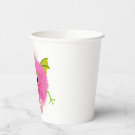 Cute fluffy rabbit monster 紙コップ (左)