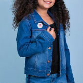 Cute Fly Like A Girl Pink Airplane Girly Aviation  缶バッジ