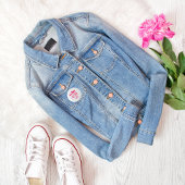 Cute Fly Like A Girl Pink Airplane Girly Aviation  缶バッジ